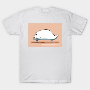 Seal on a Skateboard T-Shirt